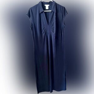 Old Navy Perfect Little Black Dress, Size L, V-Neck, Cap Sleeves, EUC